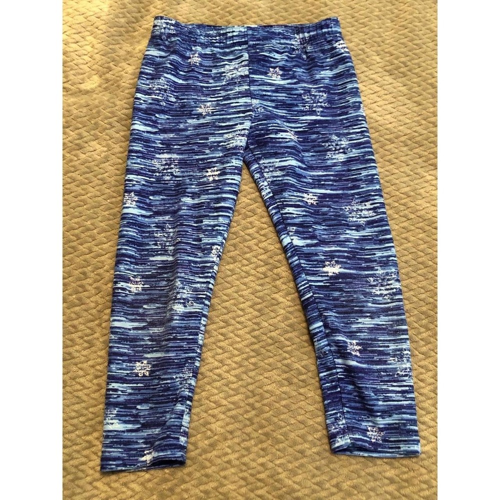 Girls Leggings - Disney - Blue w/Snowflakes - size 4T